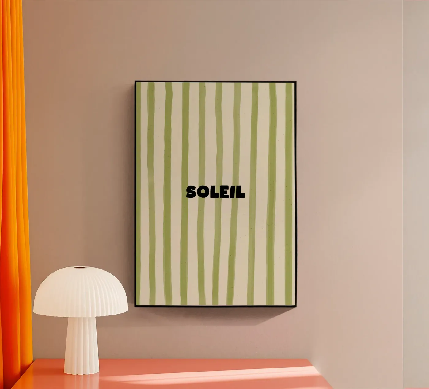 Soleil Typography acryl van Attaboy Dsgn