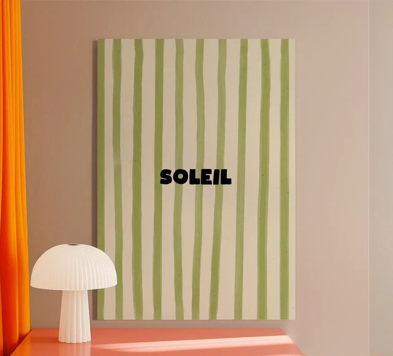 Soleil Typography plexiglass da Attaboy Dsgn