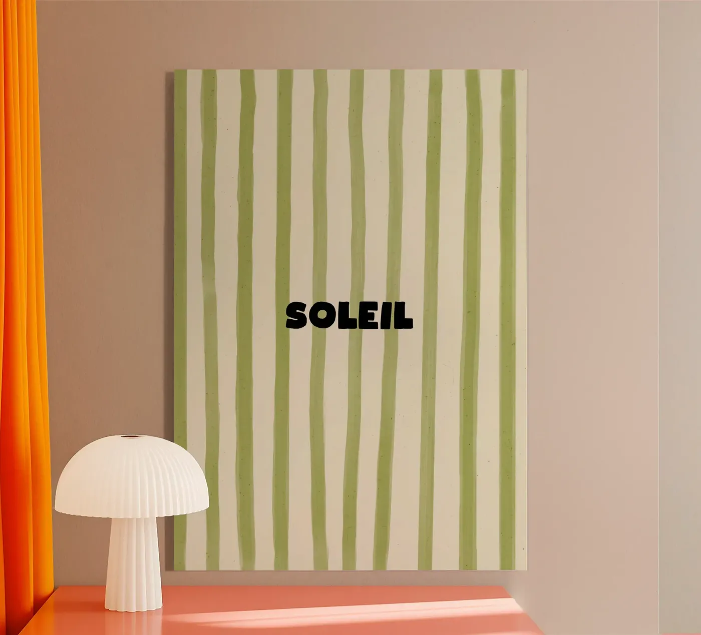 Soleil Typography acryl van Attaboy Dsgn