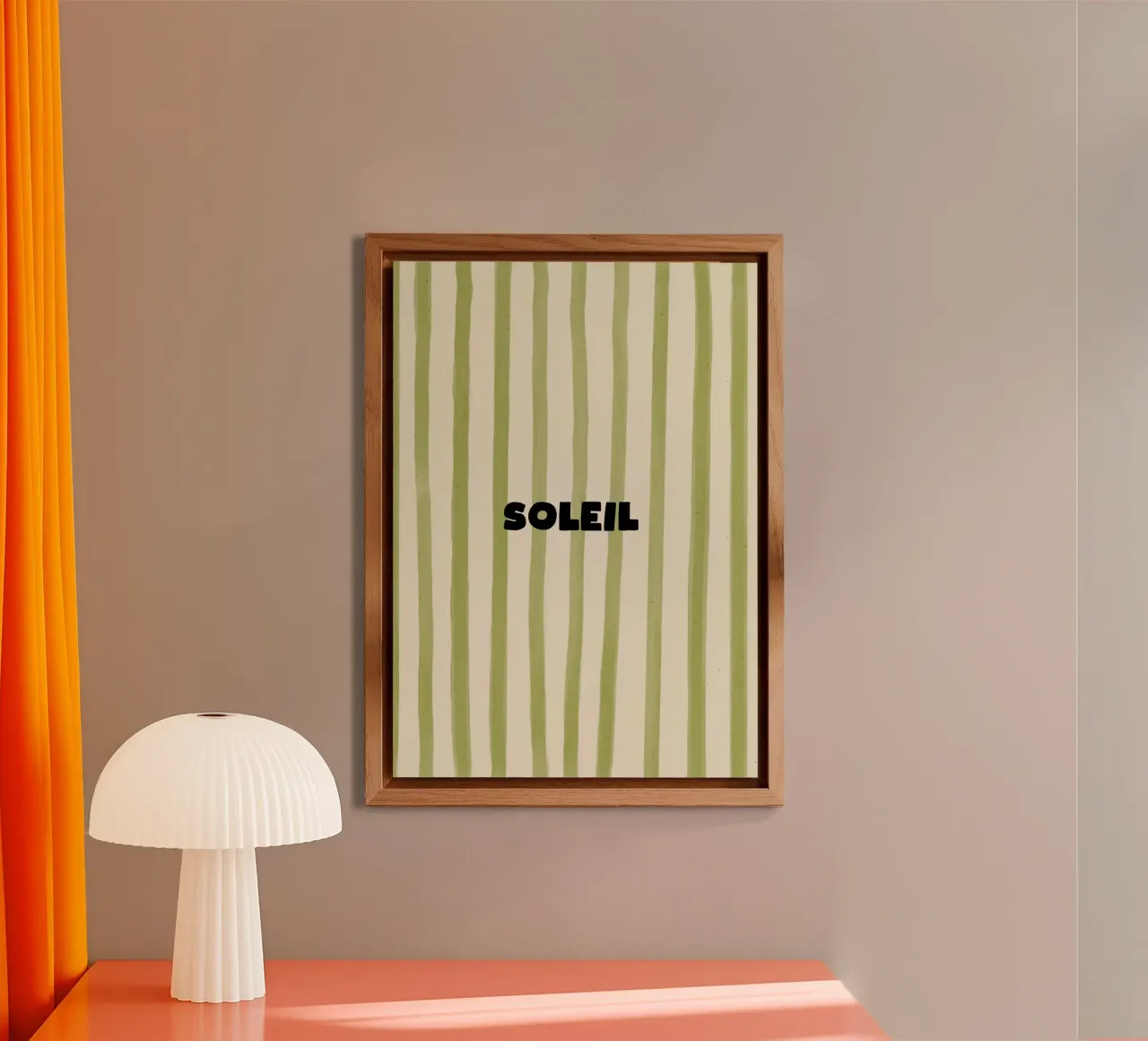Soleil Typography alluminio dibond da Attaboy Dsgn
