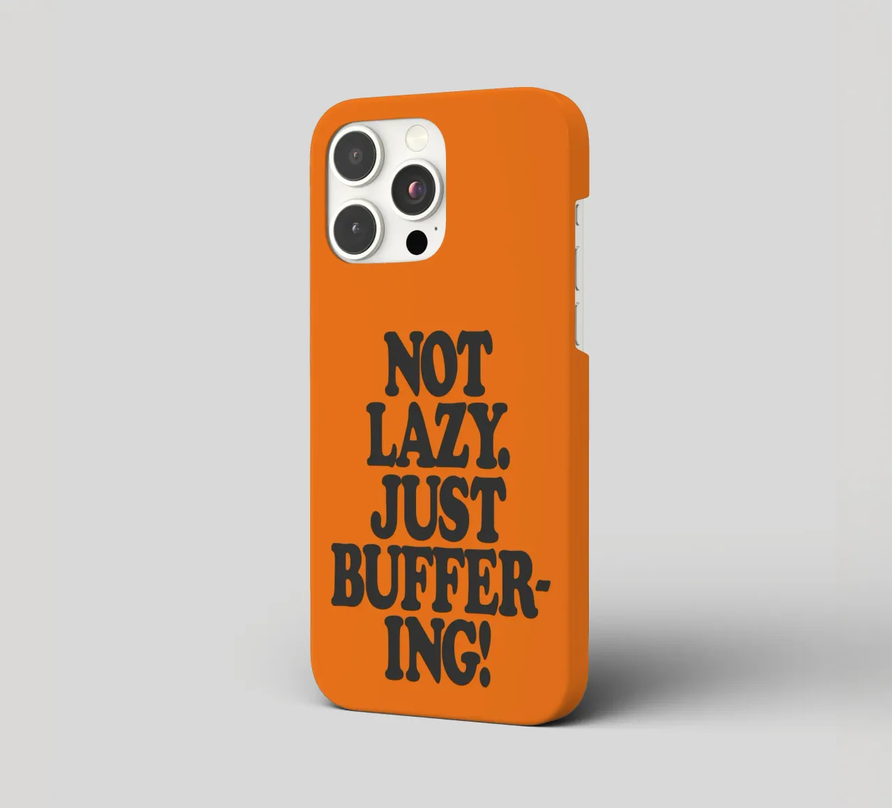 Not Lazy Just Buffering Funny ADHD Friendly Print iphone case by THE MOTIVATED TYPE