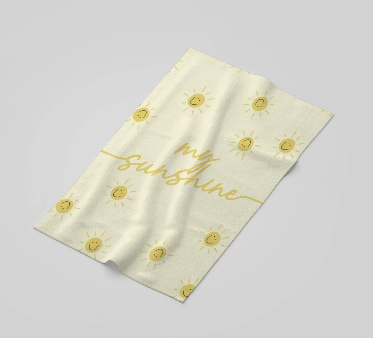 You are My Sunshine Soft Warm Words beach towel by Attaboy Dsgn