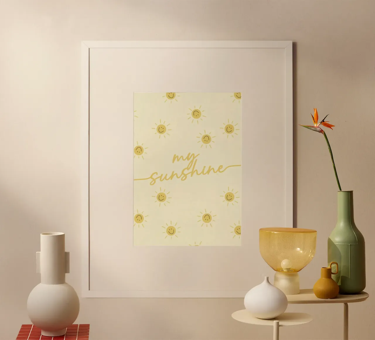 You are My Sunshine Soft Warm Words poster da Attaboy Dsgn