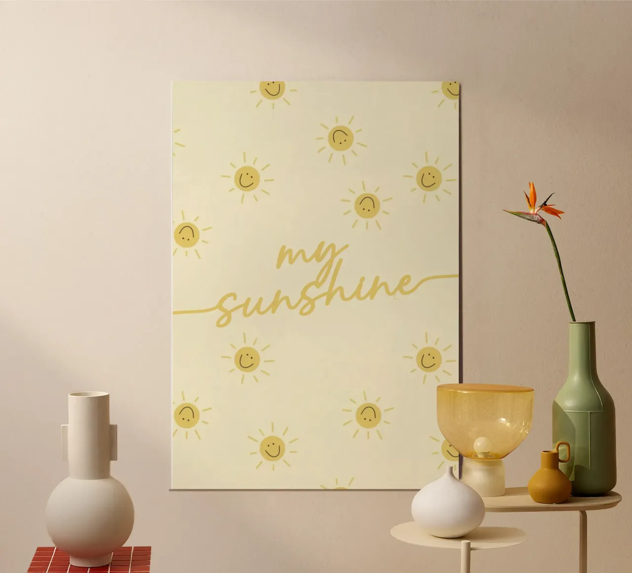 You are My Sunshine Soft Warm Words poster da Attaboy Dsgn