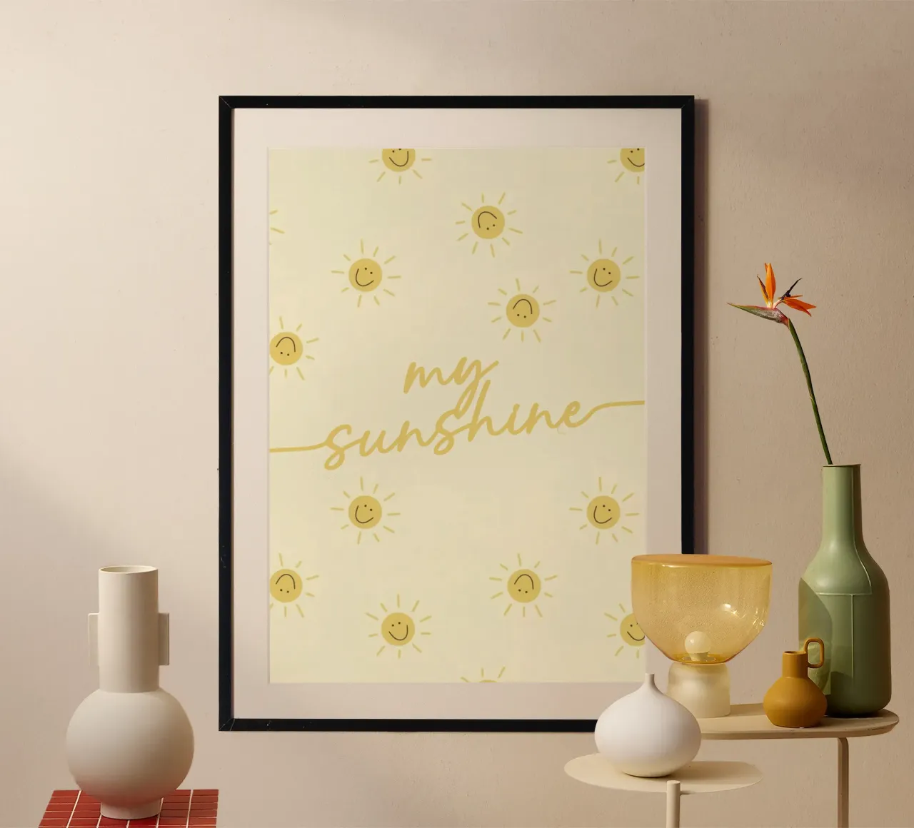 You are My Sunshine Soft Warm Words poster da Attaboy Dsgn