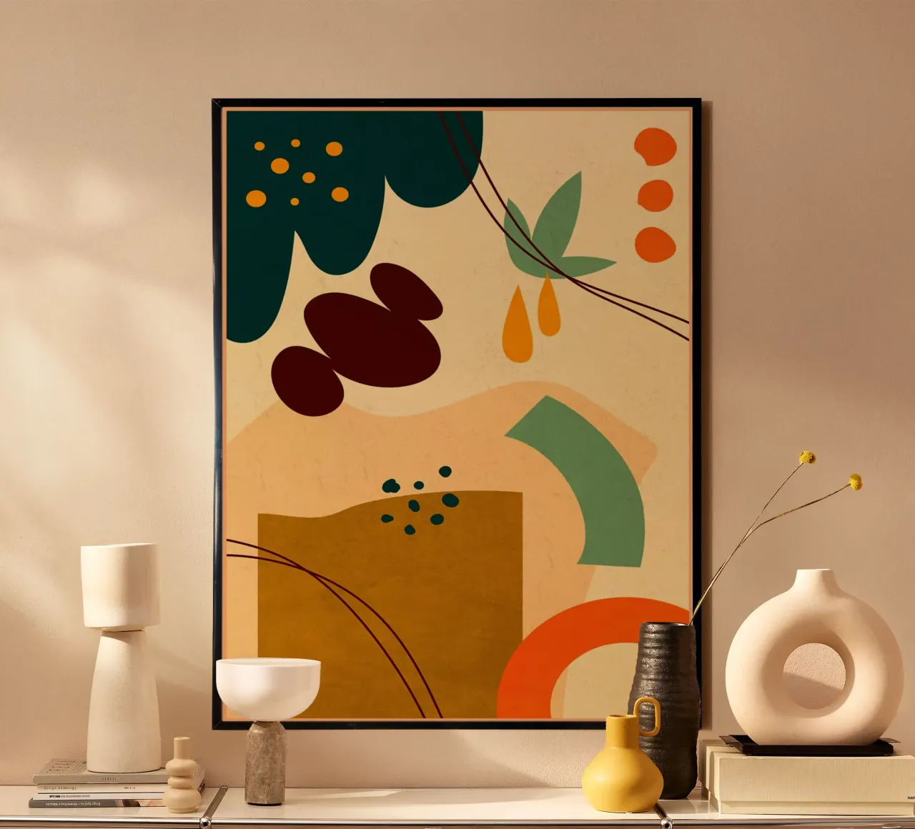 Colorful Modern Art poster by E Cannon