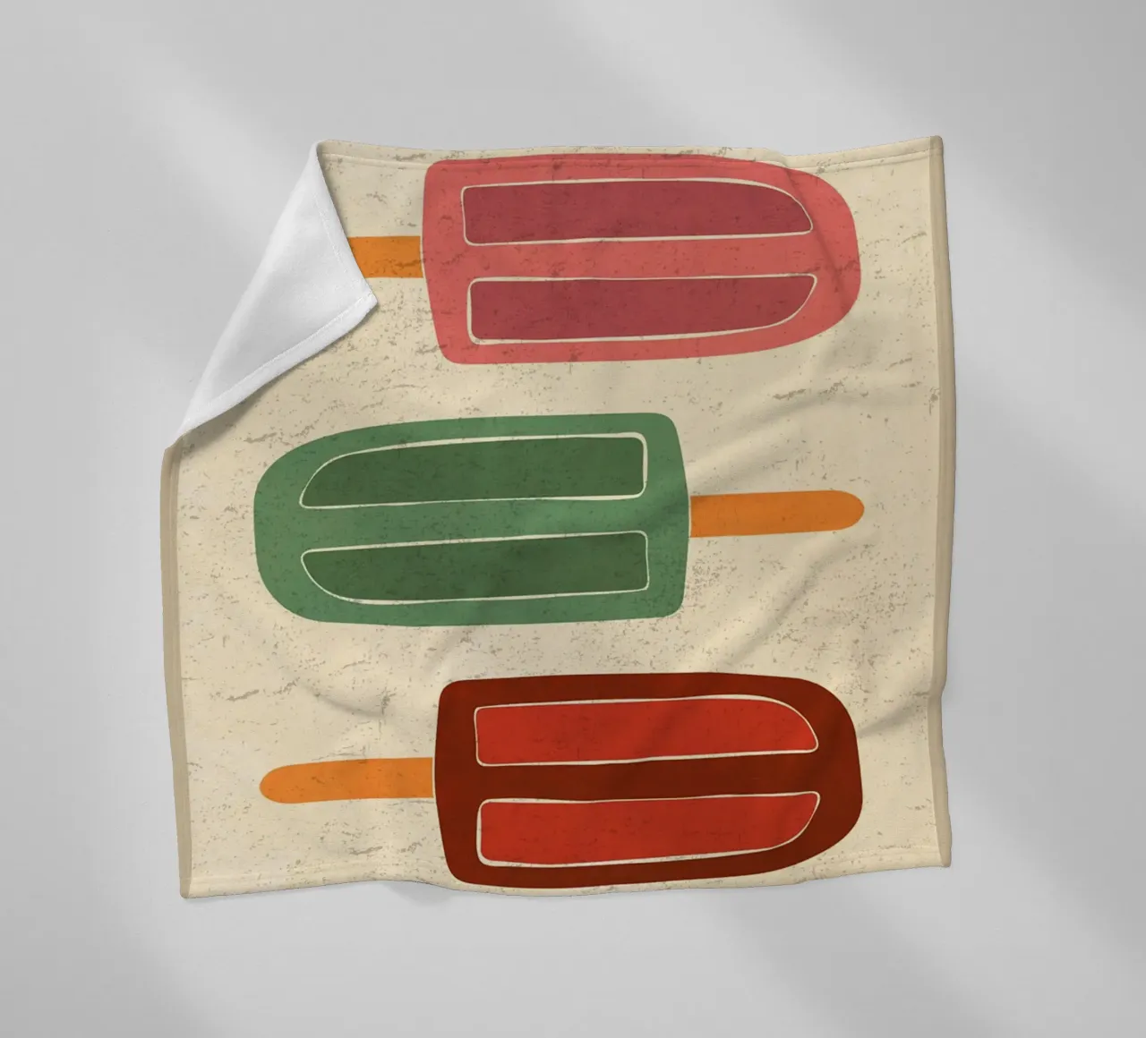 Color Popsicle fleece blanket by E Cannon