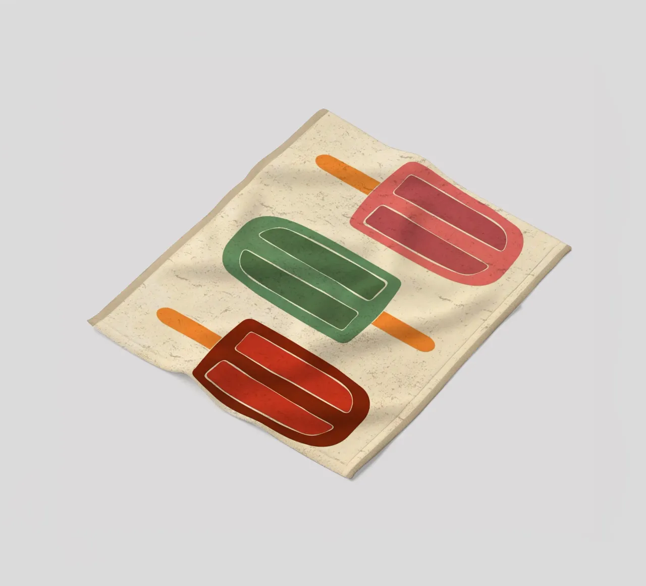 Color Popsicle fleece blanket by E Cannon