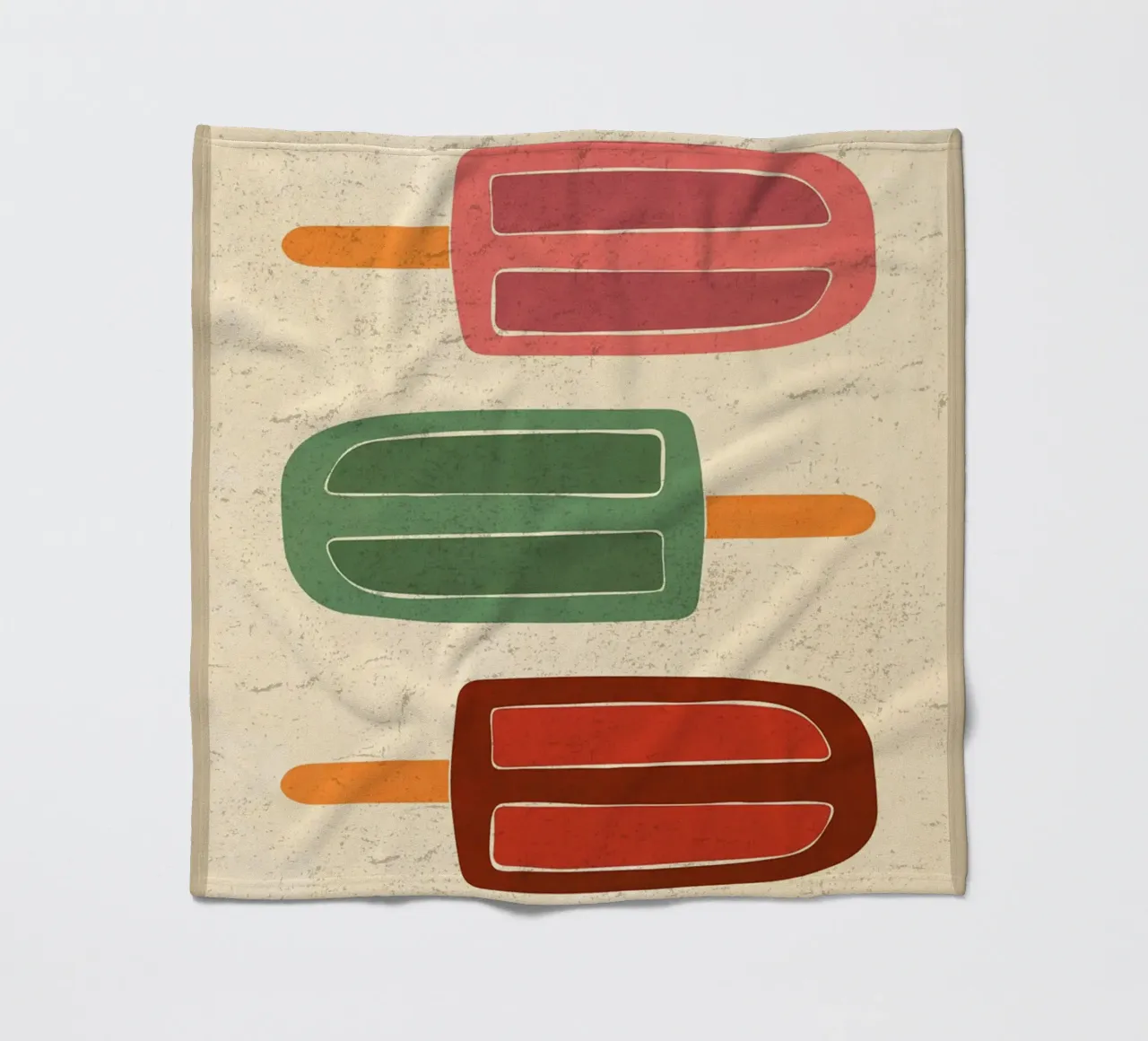 Color Popsicle fleece blanket by E Cannon