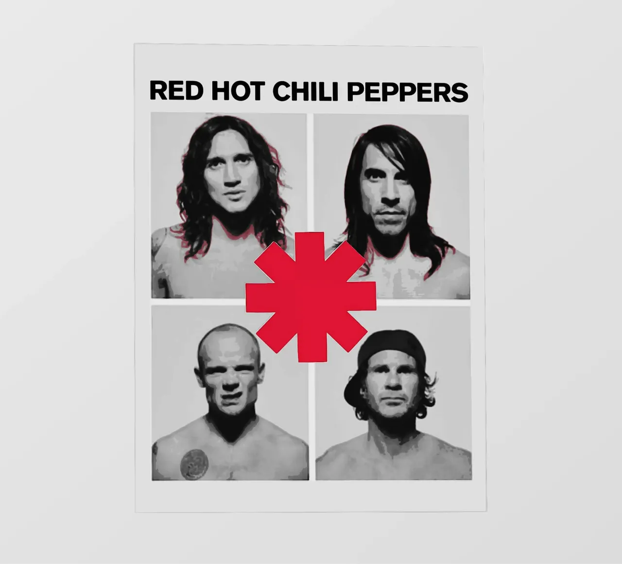 La banda Red Hot Chili Peppers lonas publicitarias de vanhesling