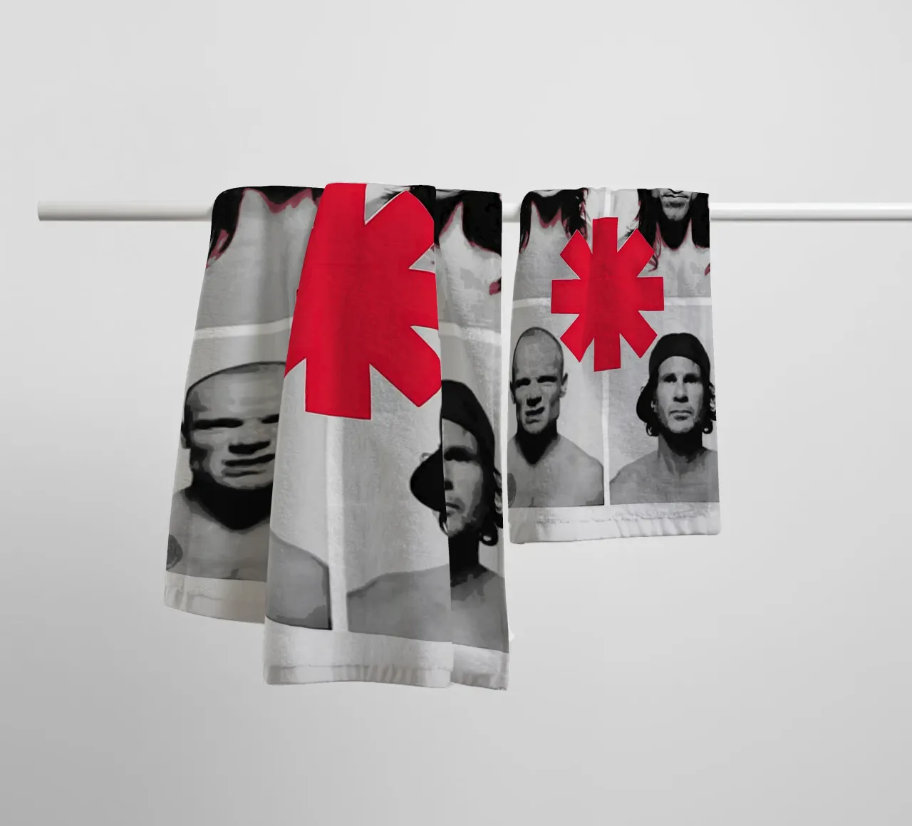 Le groupe Red Hot Chili Peppers serviette de bain de vanhesling