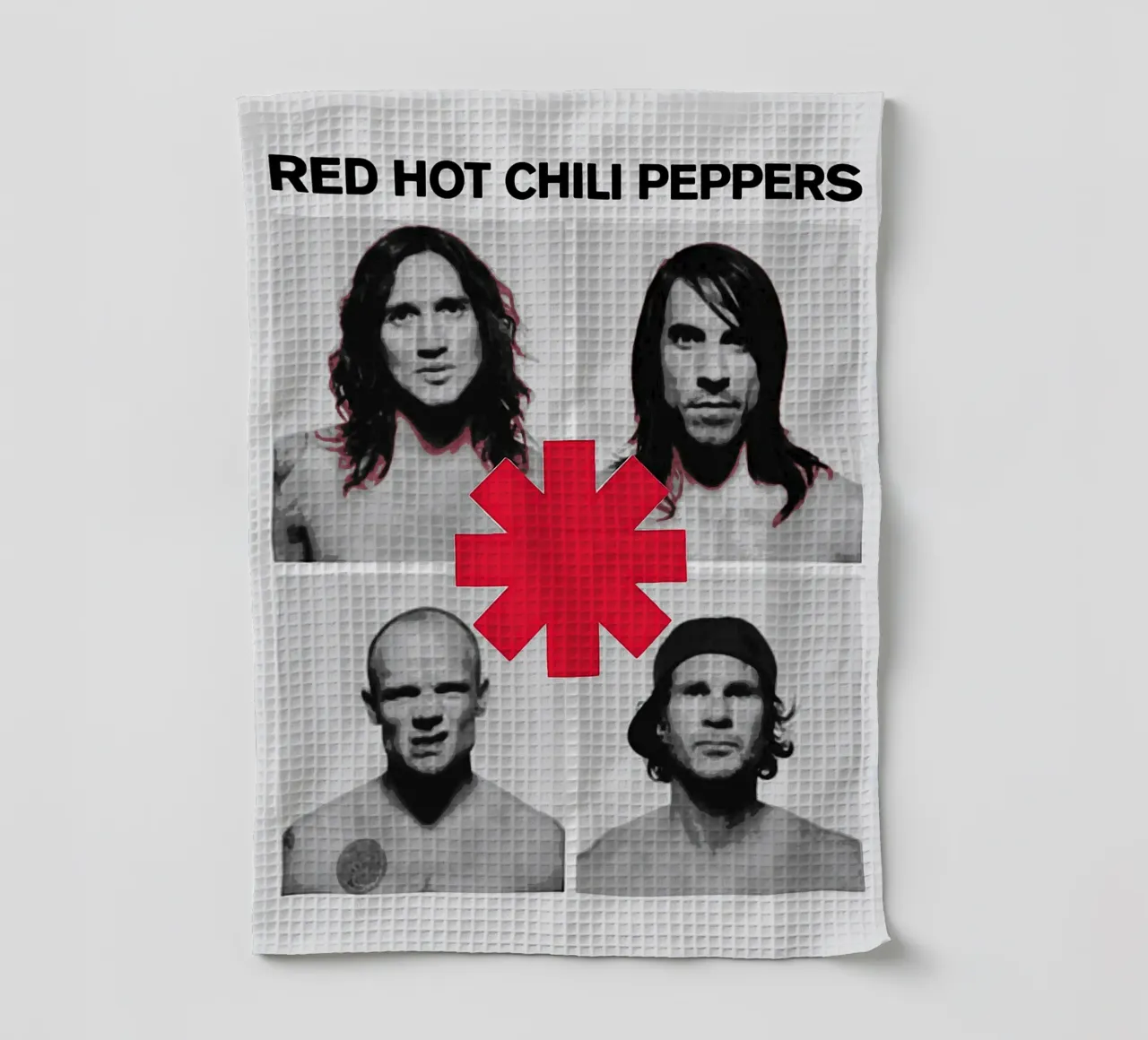 Le groupe Red Hot Chili Peppers torchon de vanhesling