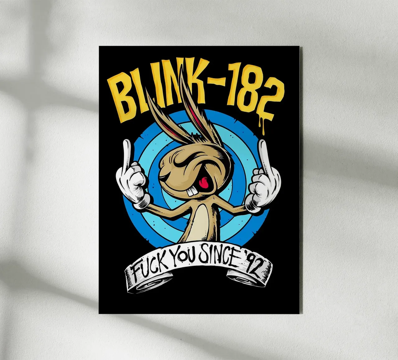 Le groupe Blink-182 alu dibond de vanhesling