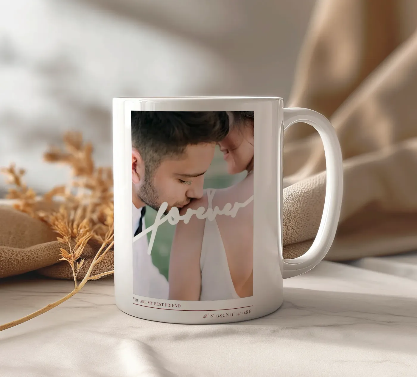 Forever ceramic mug by Kartenliebe