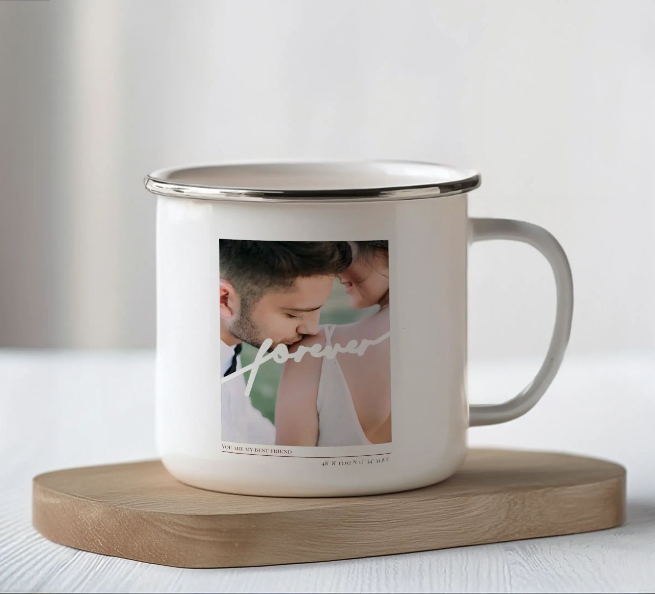 Forever tazza in smalto da Kartenliebe