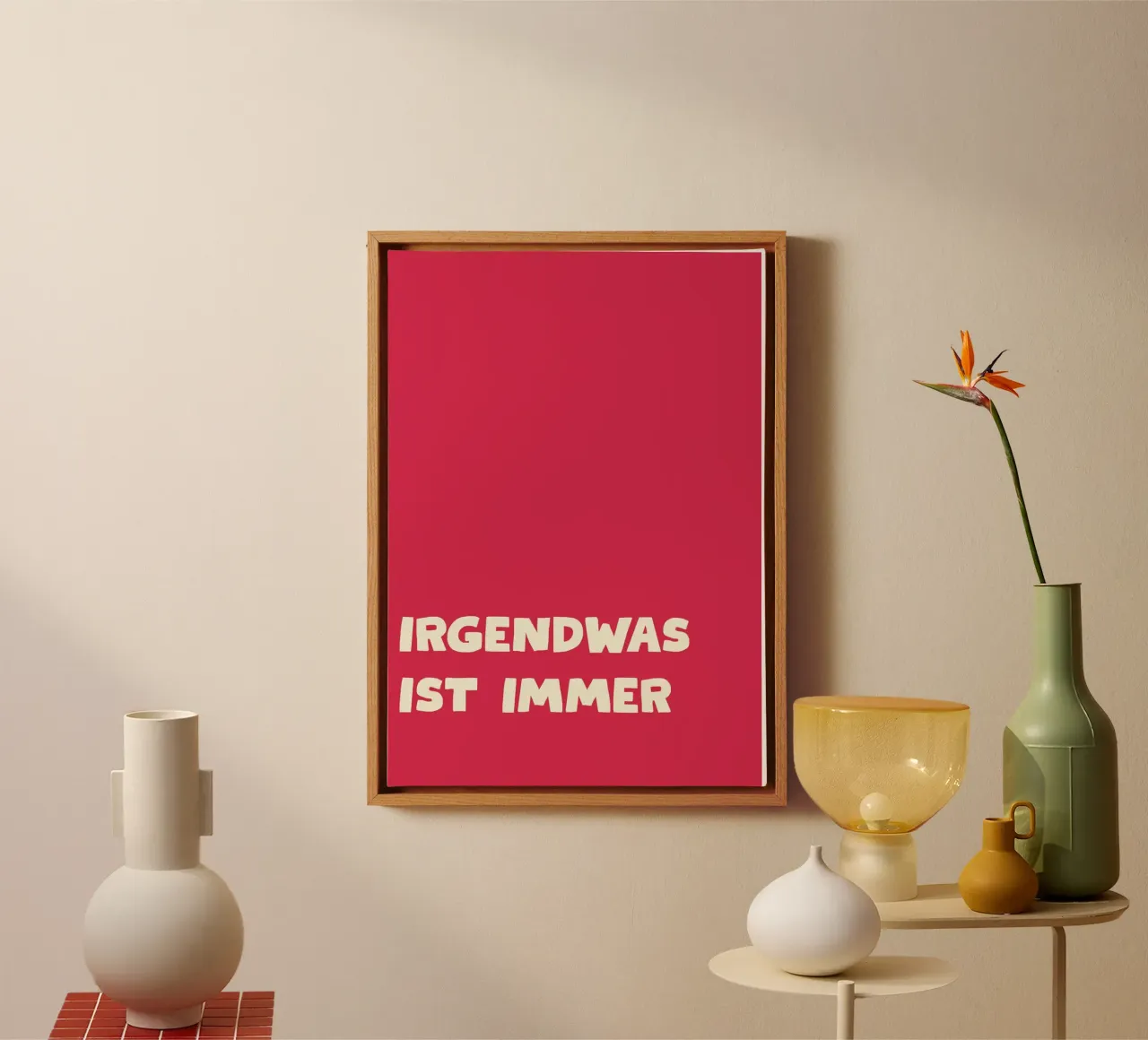 Irgendawas ist Immer canvas by Attaboy Dsgn