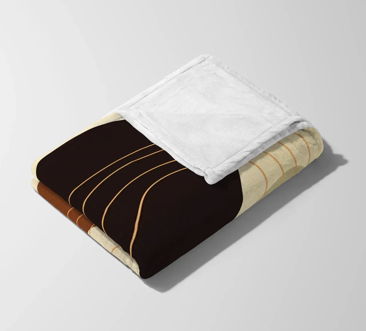 abstrakte Formen Fleecedecke von E Cannon