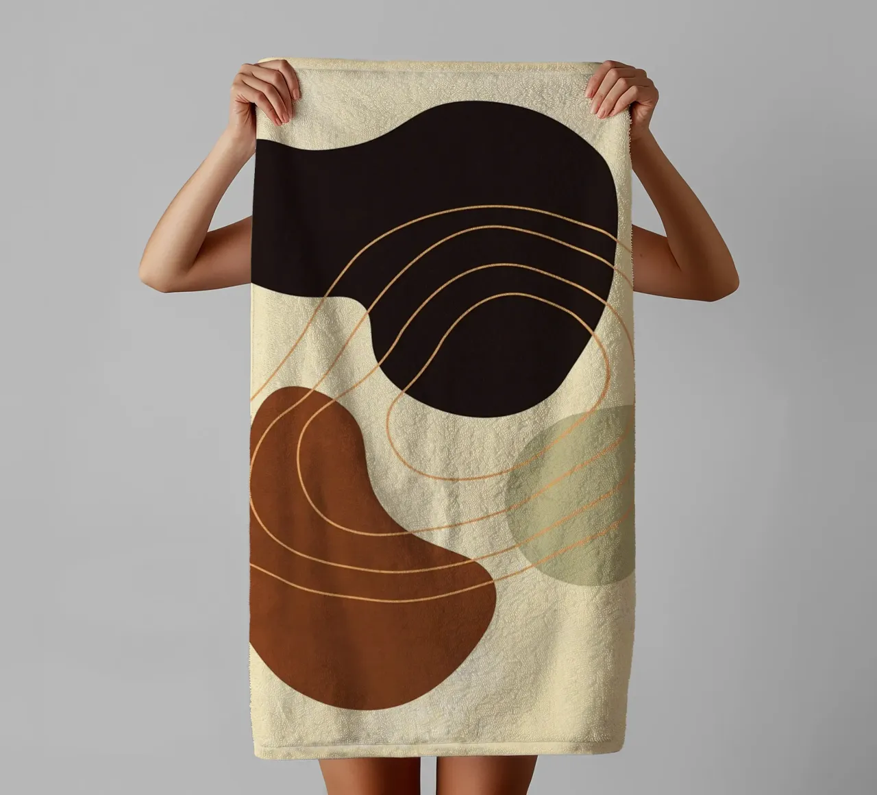 abstract shapes towel by E Cannon