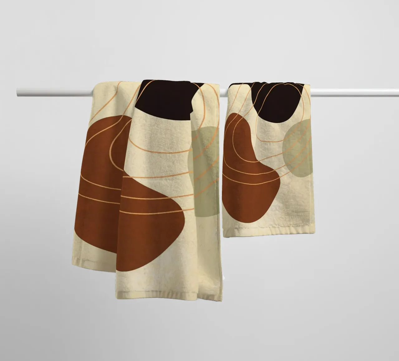 abstract shapes towel by E Cannon