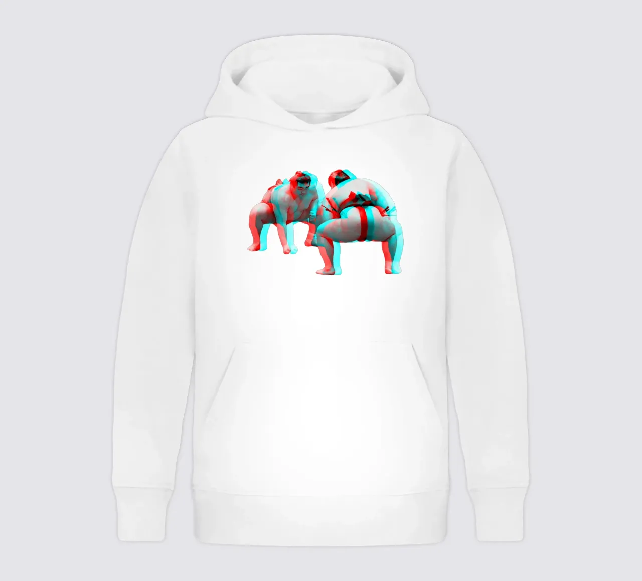3D Sumo Wrestlers kids hoodie by MsGonzalez