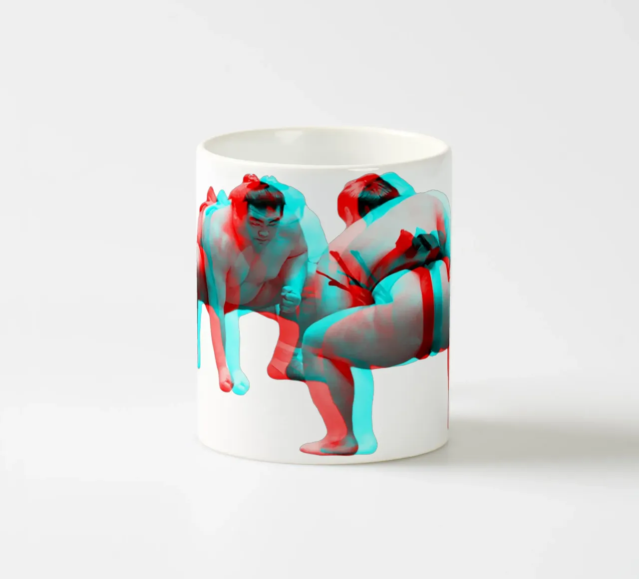 3D Sumo Wrestlers tazza in ceramica da MsGonzalez
