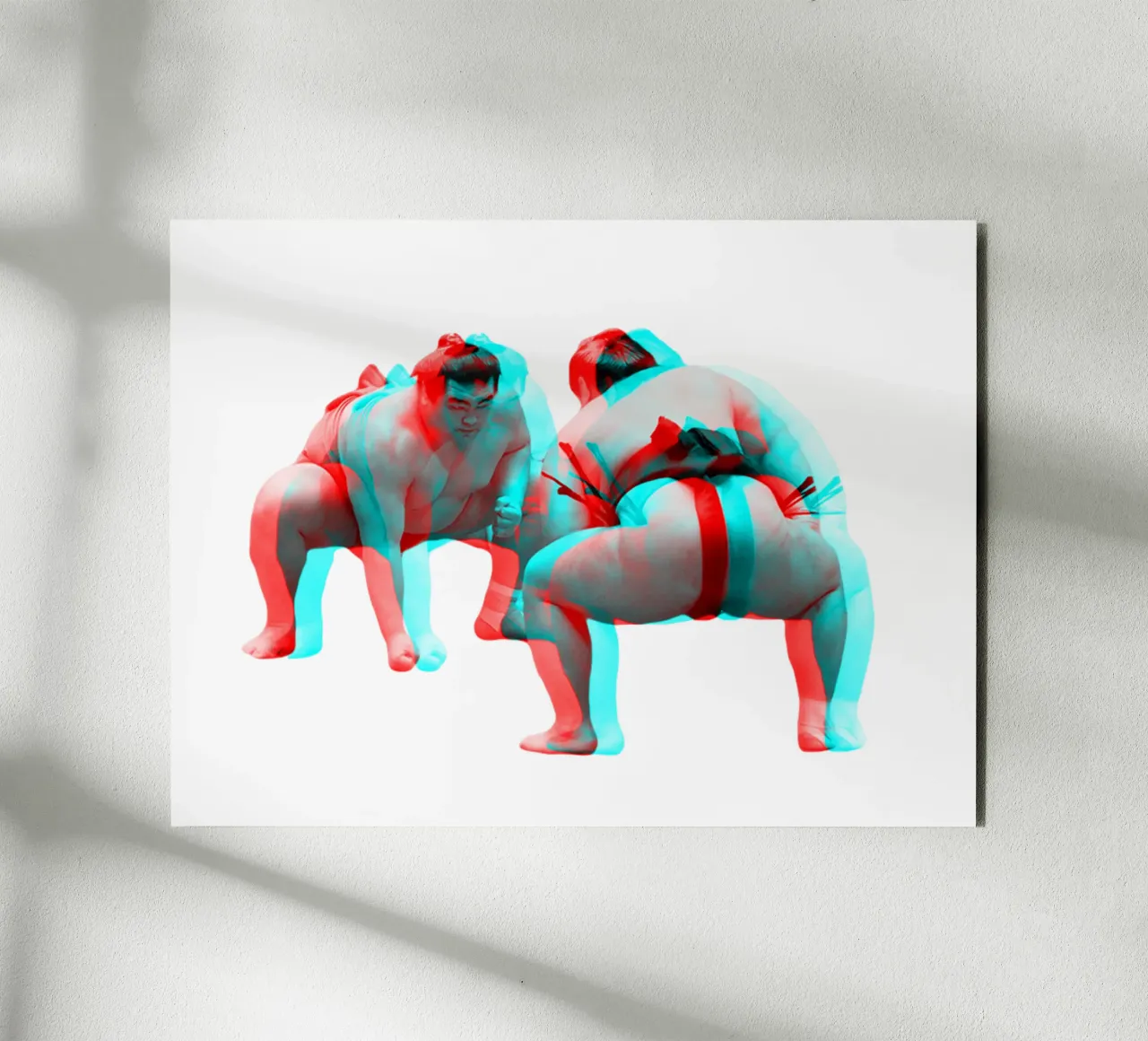 3D Sumo Wrestlers alluminio dibond da MsGonzalez