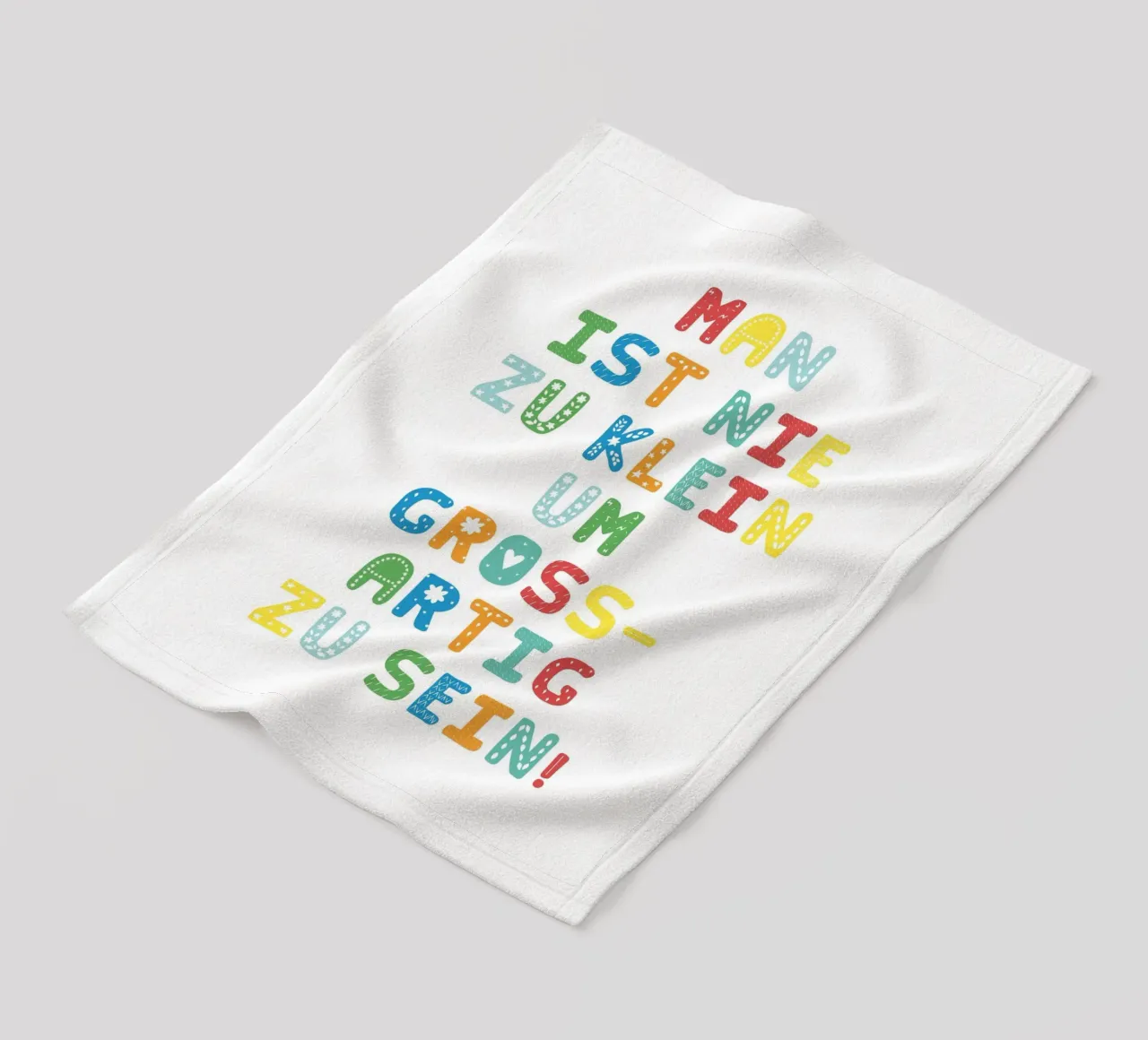 Man ist nie zu klein um großartig zu sein coperta in pile da Ohkimiko