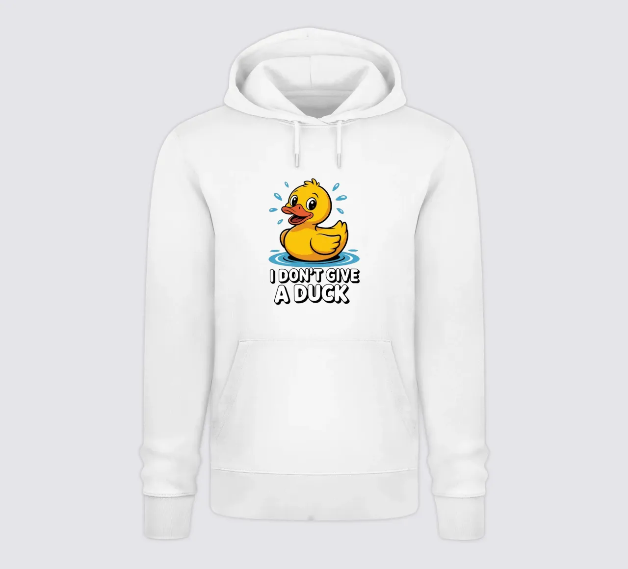 I DON'T GIVE A DUCK felpa con cappuccio da edsonramosart