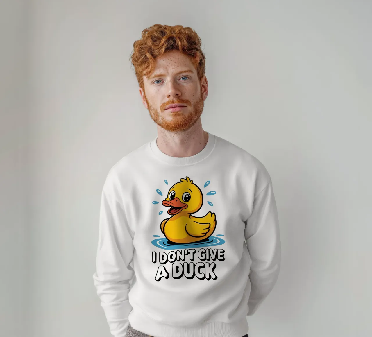 I DON'T GIVE A DUCK felpa da edsonramosart