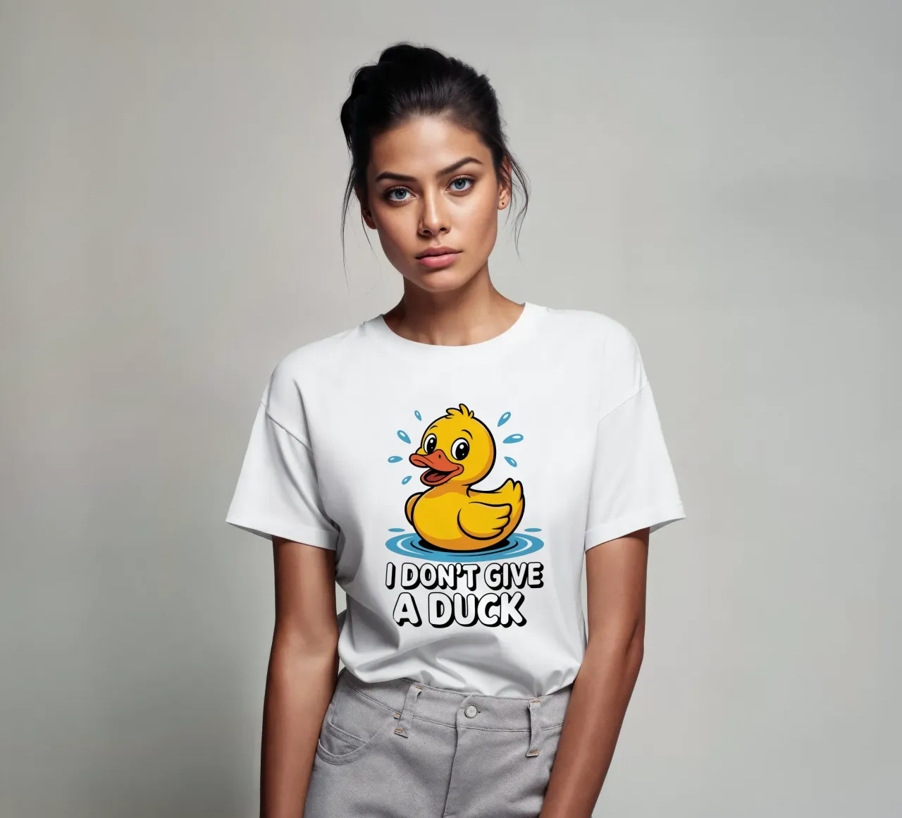 I DON'T GIVE A DUCK t-shirt da edsonramosart