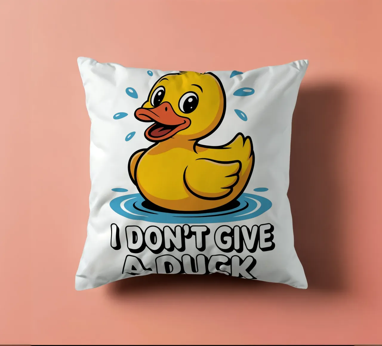 I DON'T GIVE A DUCK cuscino da edsonramosart