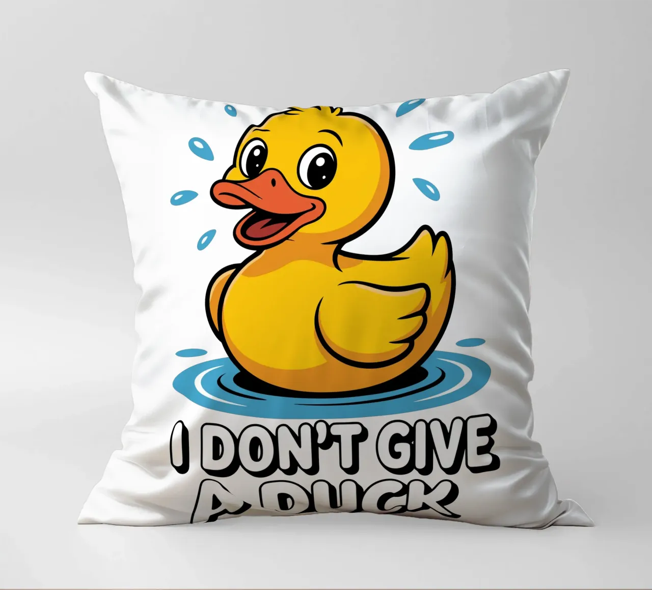 I DON'T GIVE A DUCK cuscino da edsonramosart