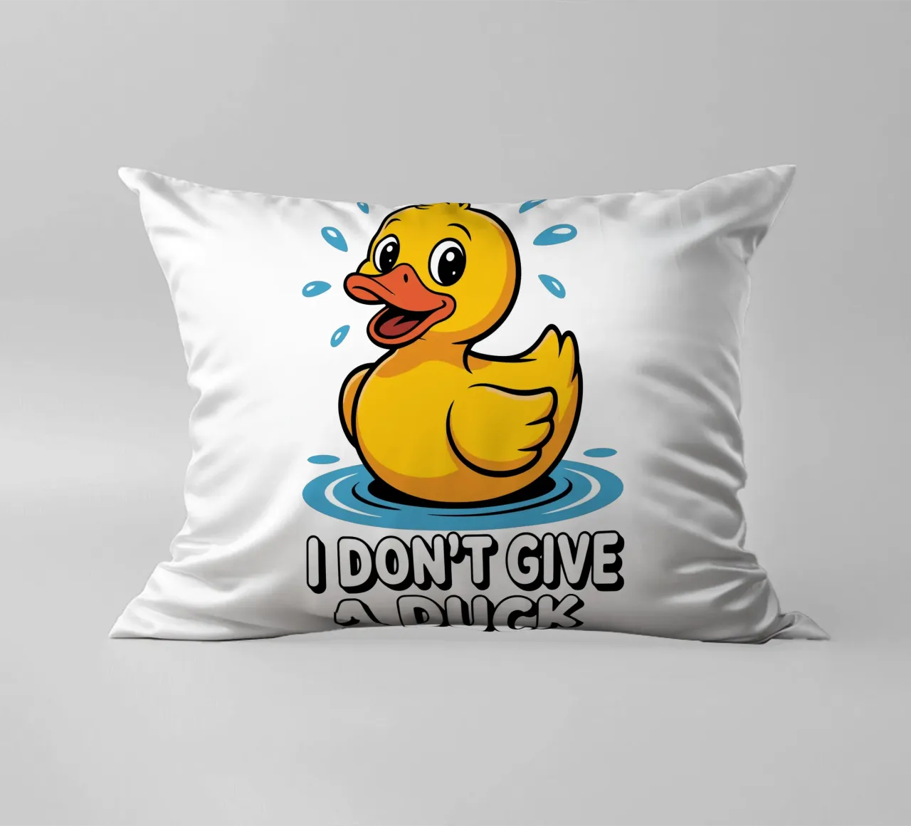 I DON'T GIVE A DUCK cuscino da edsonramosart