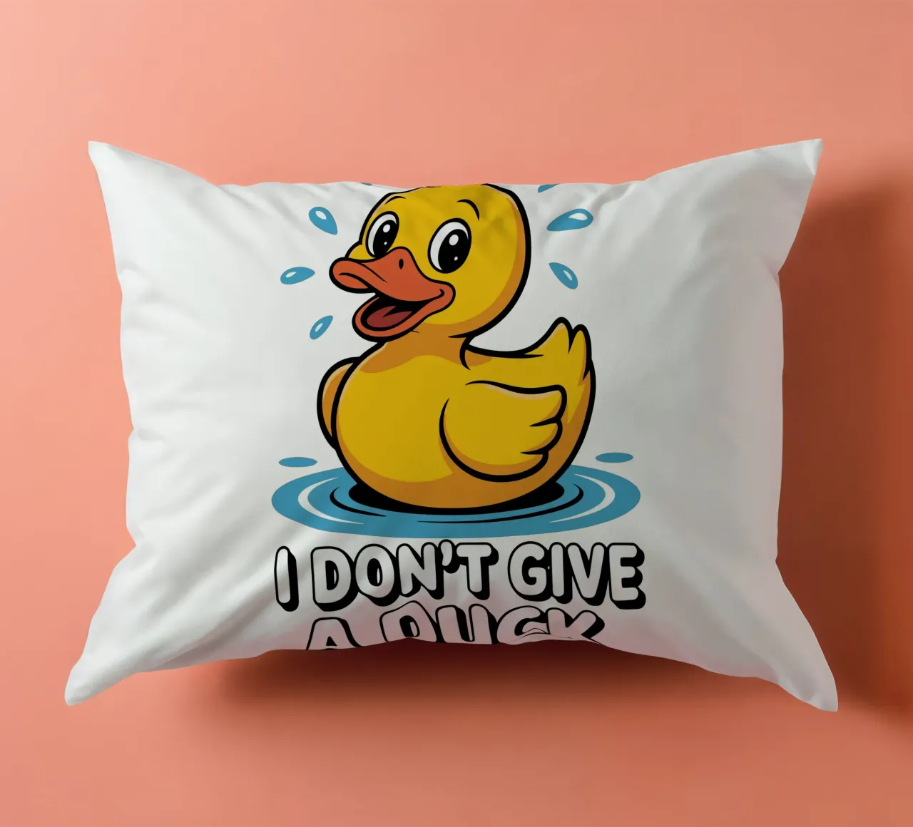 I DON'T GIVE A DUCK cuscino da edsonramosart