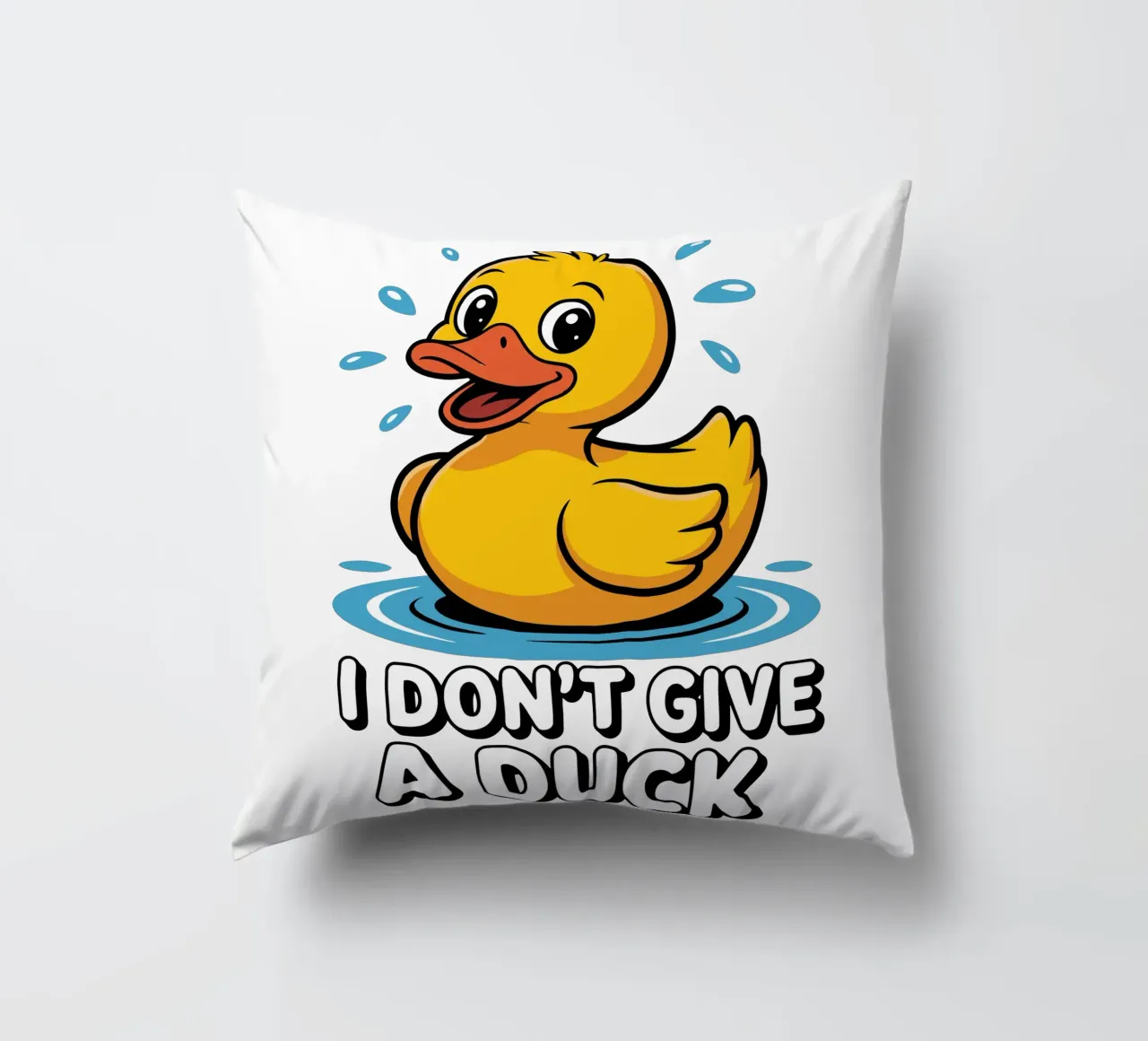 I DON'T GIVE A DUCK cuscino da edsonramosart