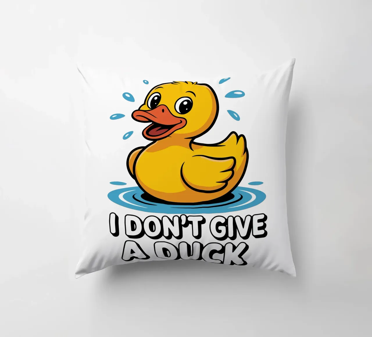 I DON'T GIVE A DUCK cuscino da edsonramosart