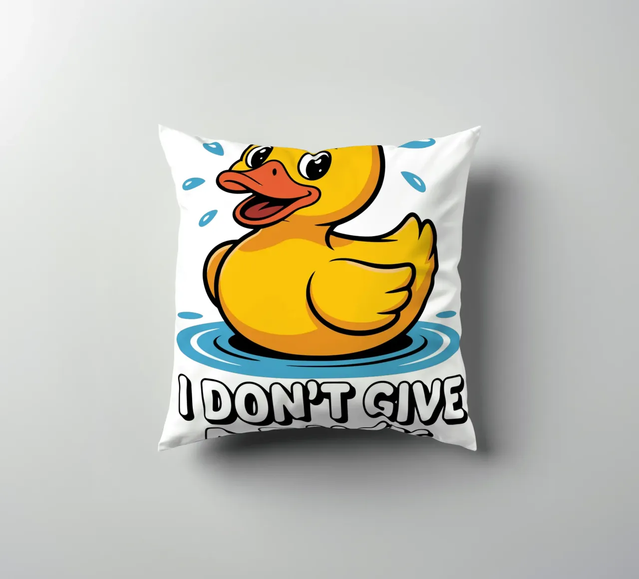 I DON'T GIVE A DUCK cuscino da edsonramosart