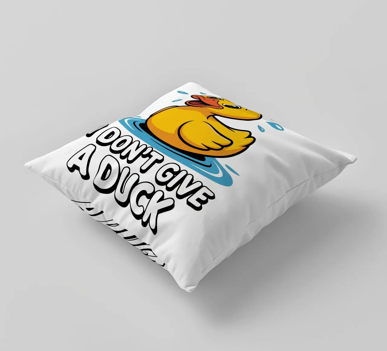 I DON'T GIVE A DUCK cuscino da edsonramosart