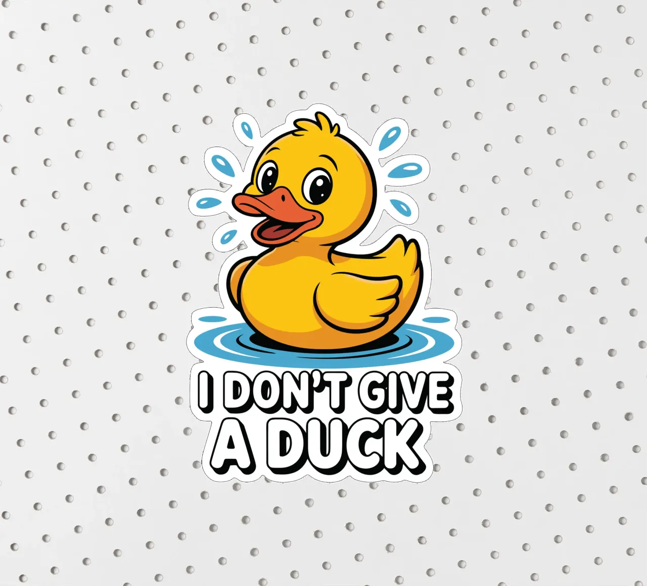 I DON'T GIVE A DUCK adesivo da edsonramosart