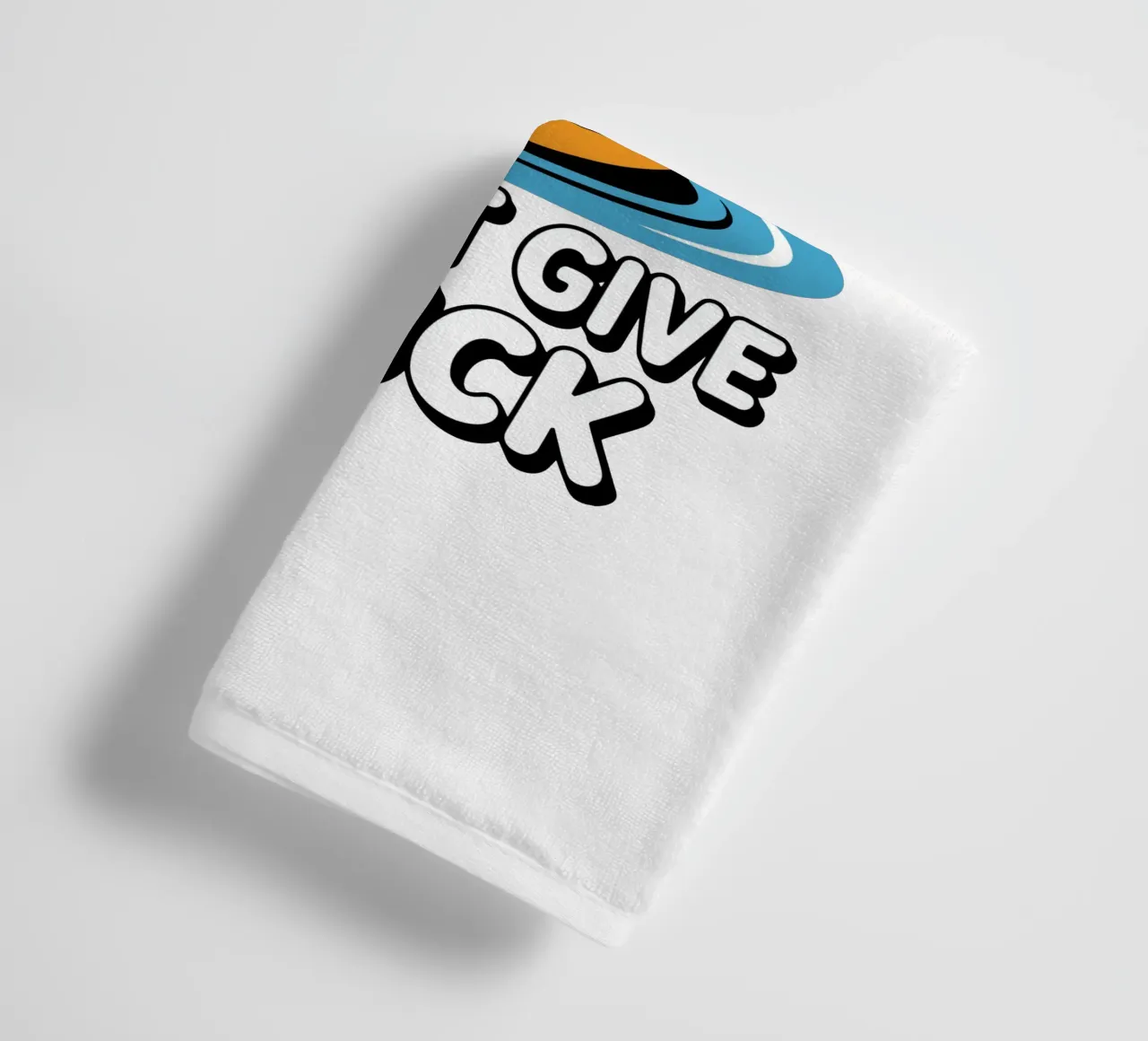 I DON'T GIVE A DUCK towel by edsonramosart