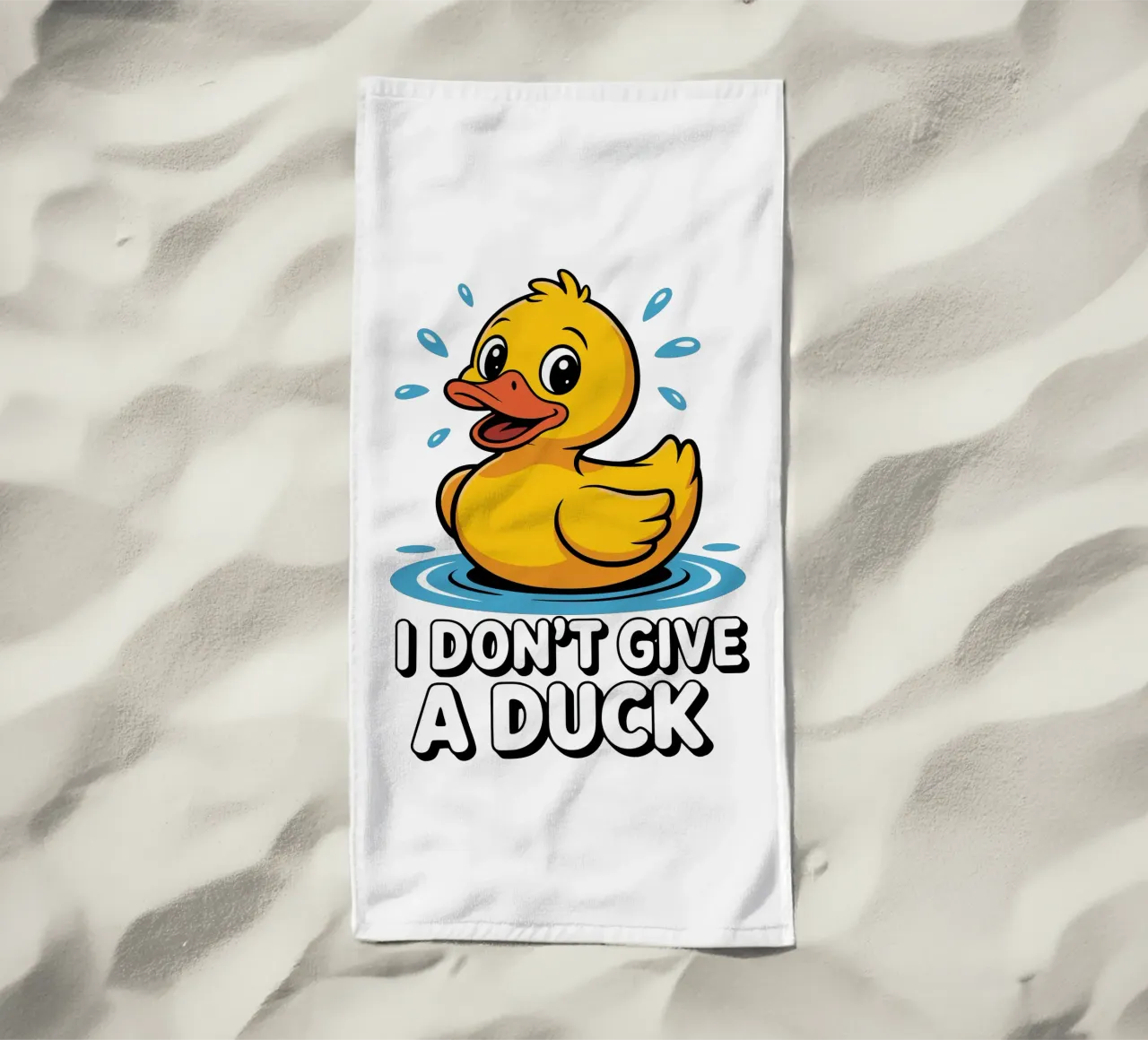 I DON'T GIVE A DUCK telo mare da edsonramosart