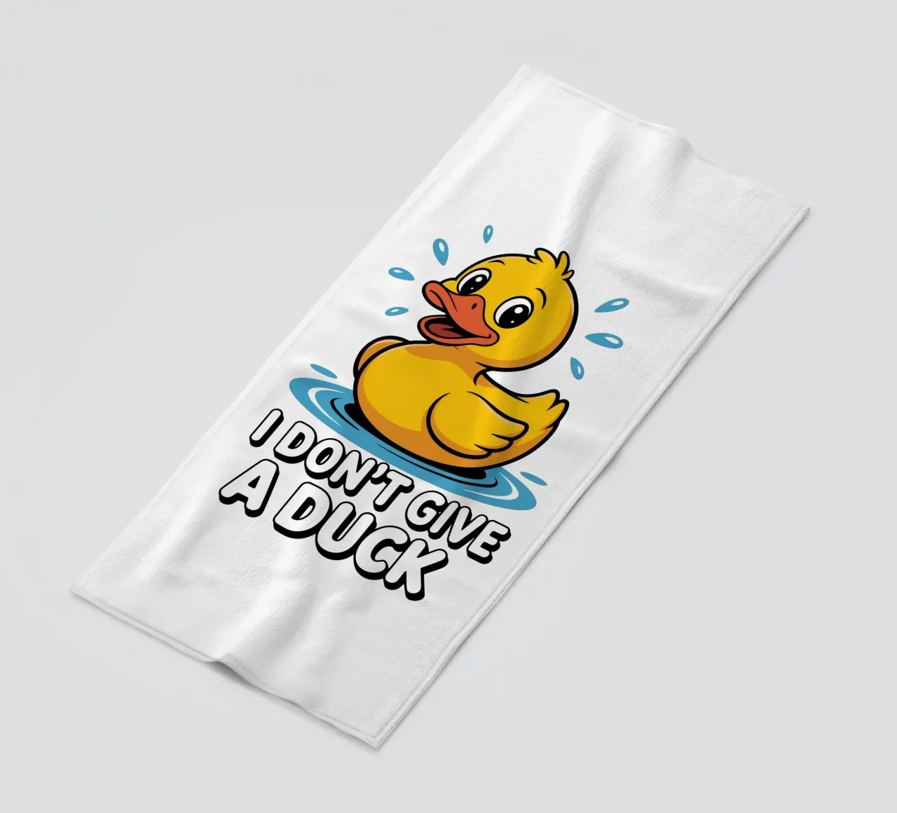 I DON'T GIVE A DUCK telo mare da edsonramosart