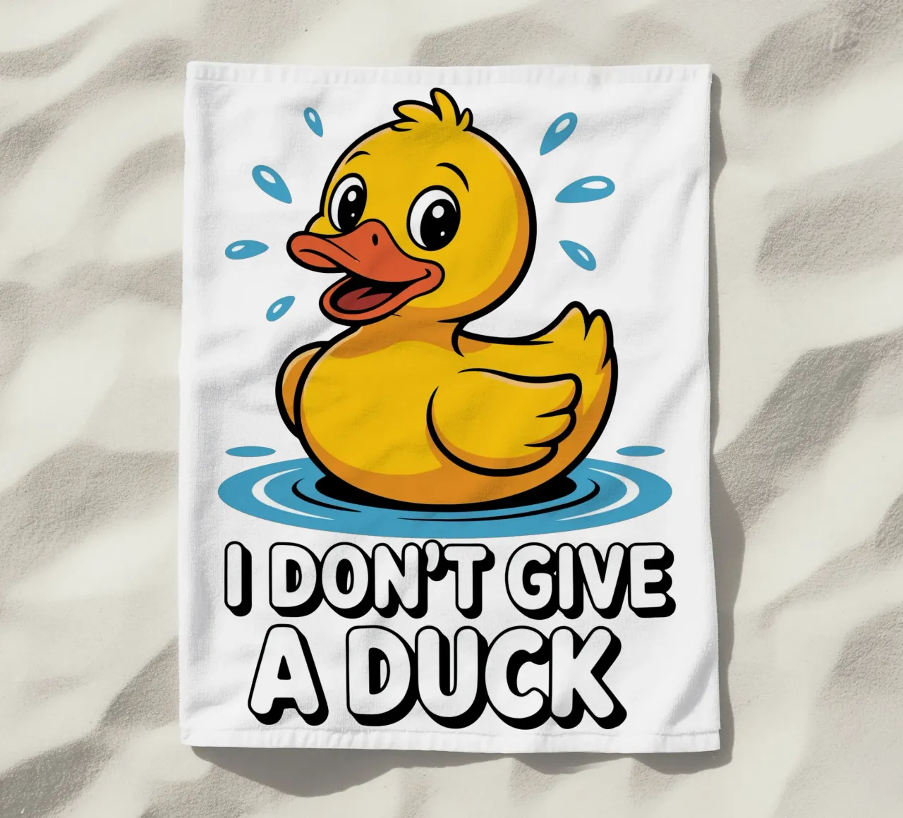 I DON'T GIVE A DUCK telo mare da edsonramosart