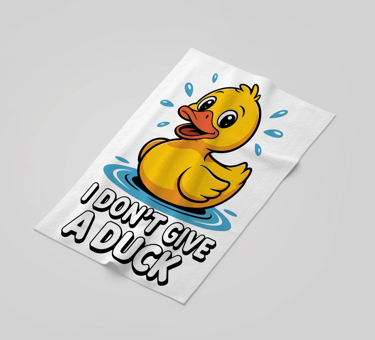 I DON'T GIVE A DUCK telo mare da edsonramosart