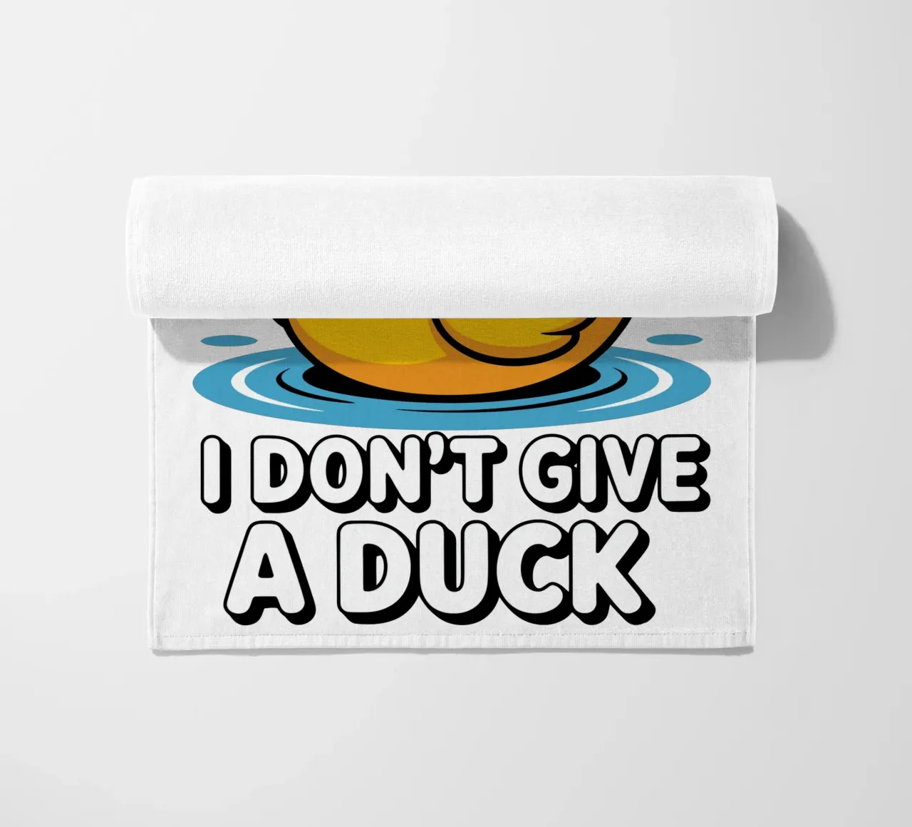 I DON'T GIVE A DUCK telo mare da edsonramosart