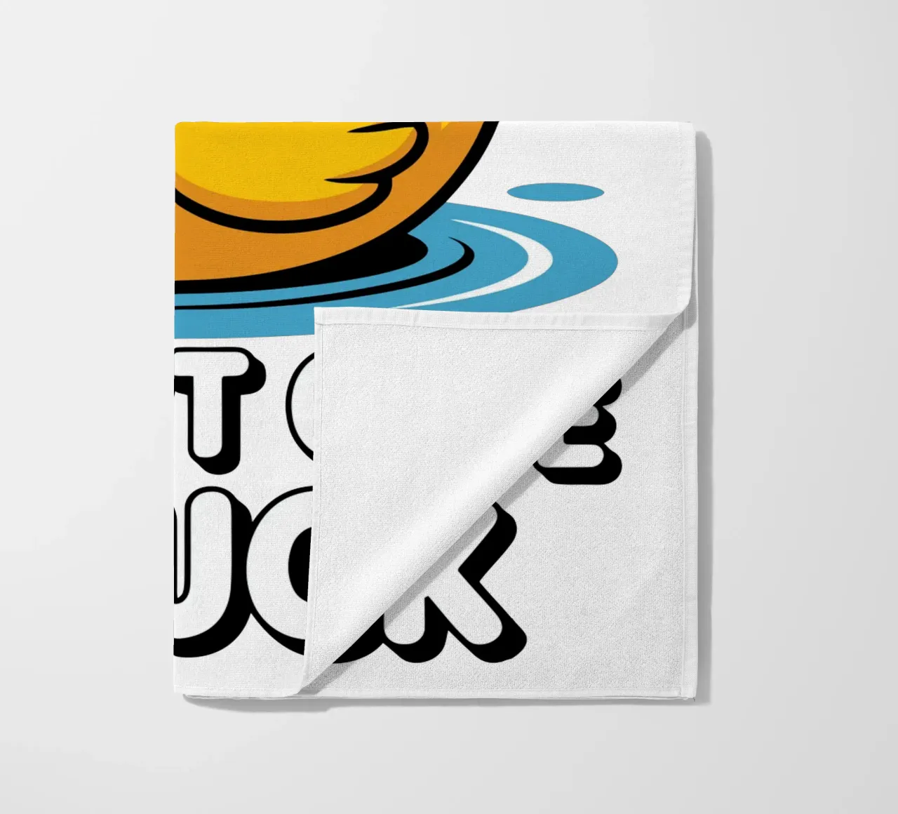 I DON'T GIVE A DUCK telo mare da edsonramosart