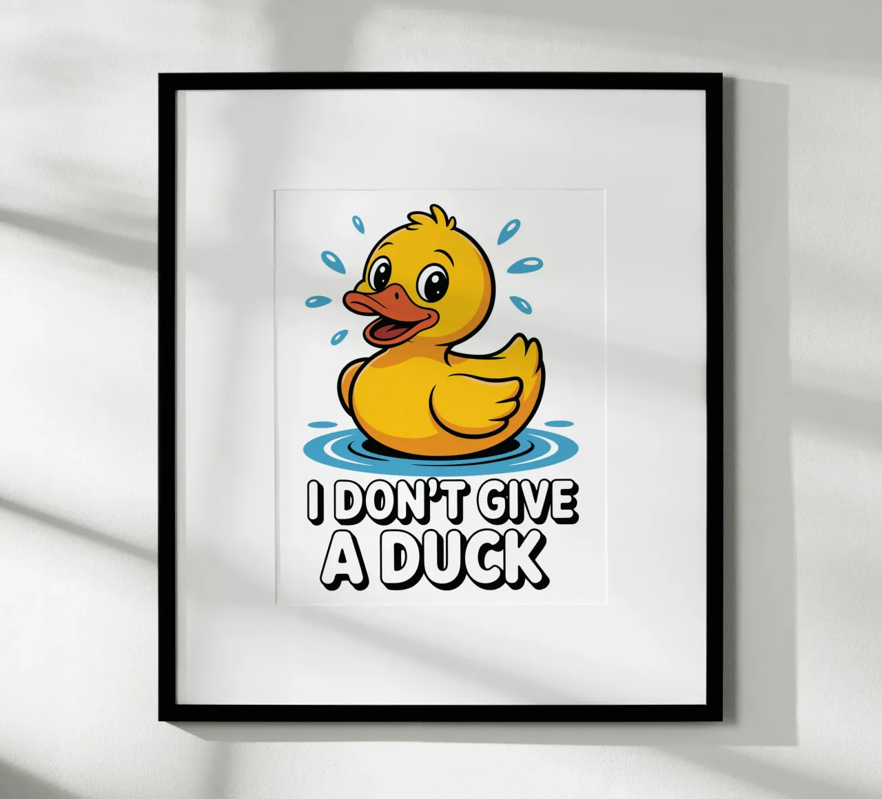I DON'T GIVE A DUCK carta hahnemühle da edsonramosart