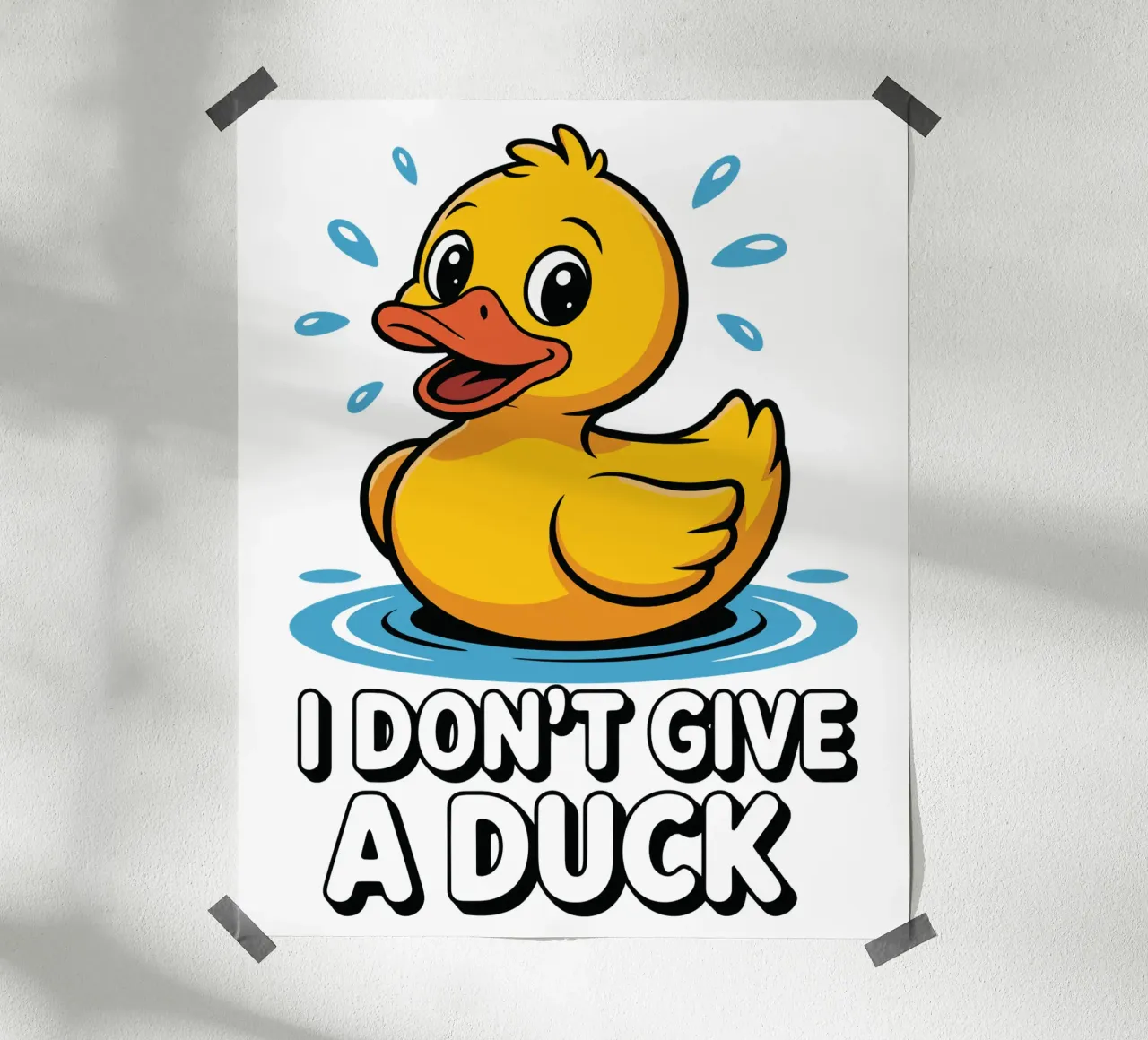 I DON'T GIVE A DUCK carta hahnemühle da edsonramosart