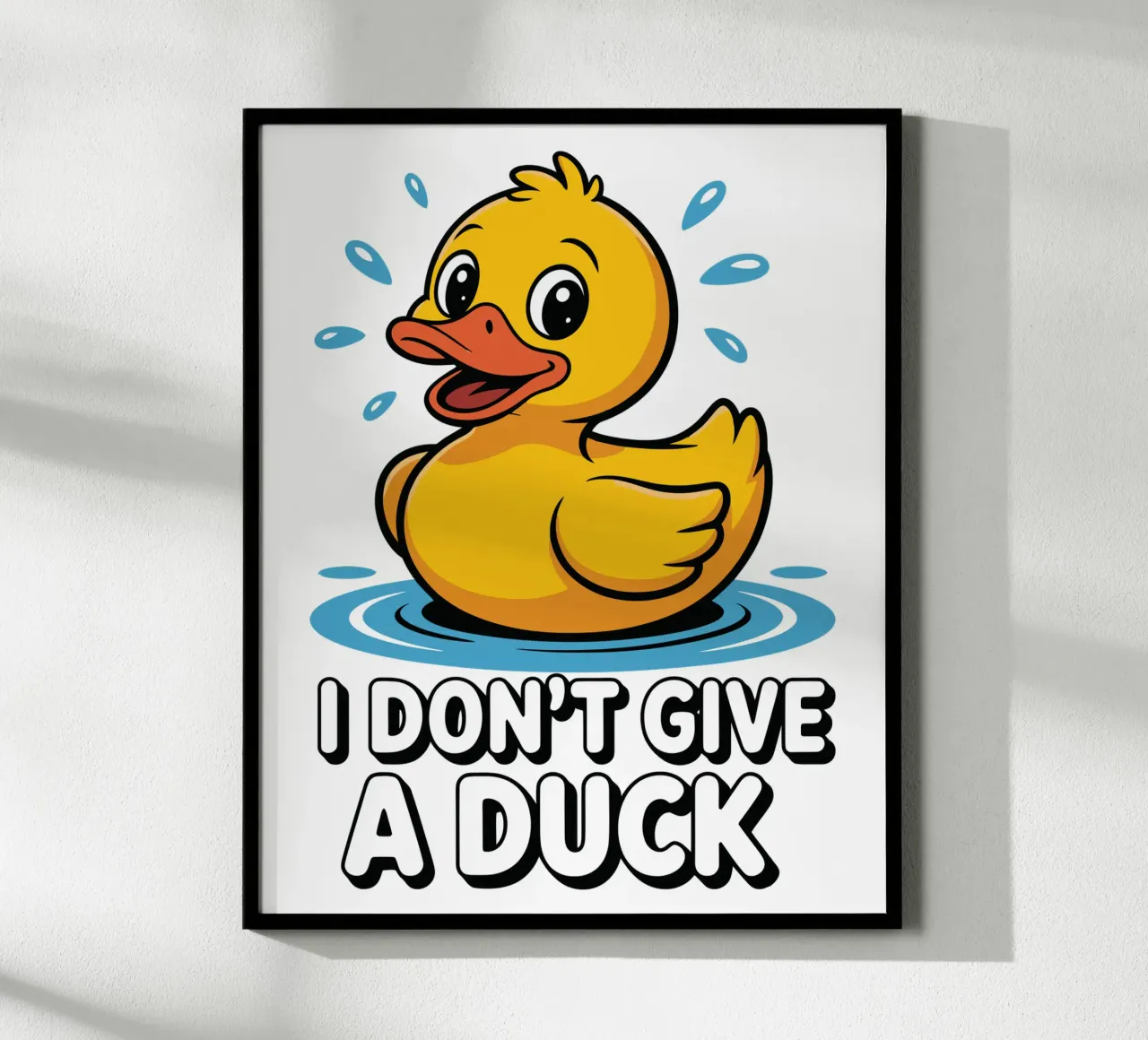 I DON'T GIVE A DUCK carta hahnemühle da edsonramosart