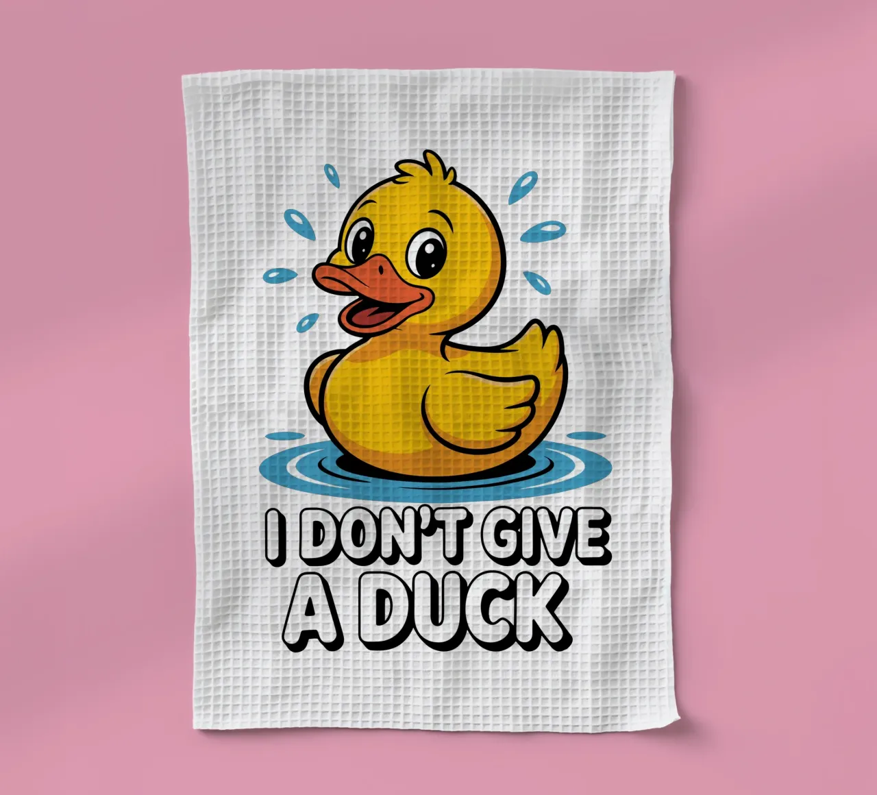 I DON'T GIVE A DUCK canovaccio da cucina da edsonramosart